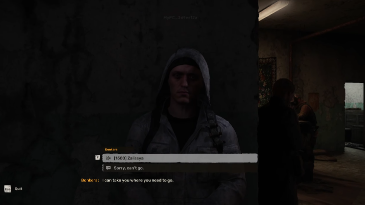 fast travelling via a Guide