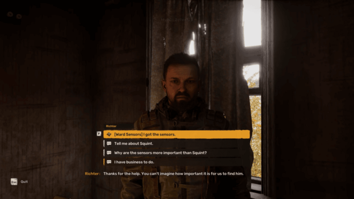 Give the Ward Sensors to Richter