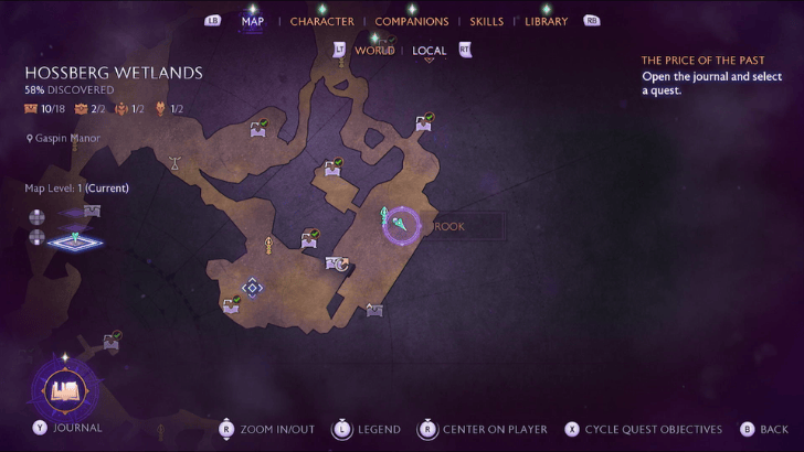 Gaspin Manor Statue 1 Map