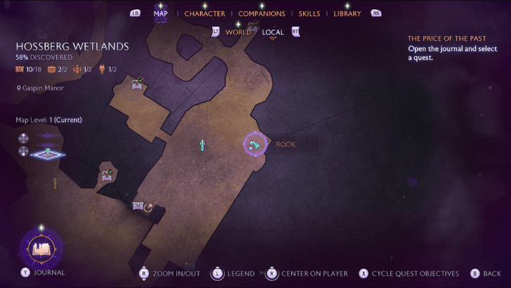 Gaspin Manor Statue 3 Map