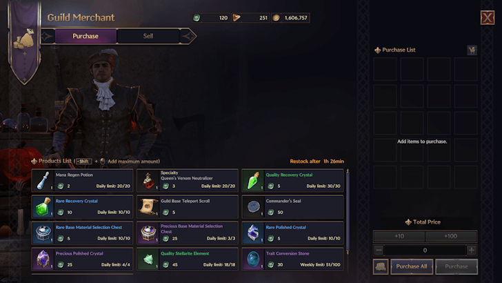 Daily Guild Merchant