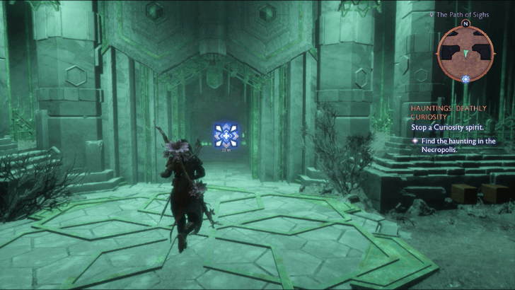 Hauntings Deathly Curiosity - Find the Haunting in the Necropolis