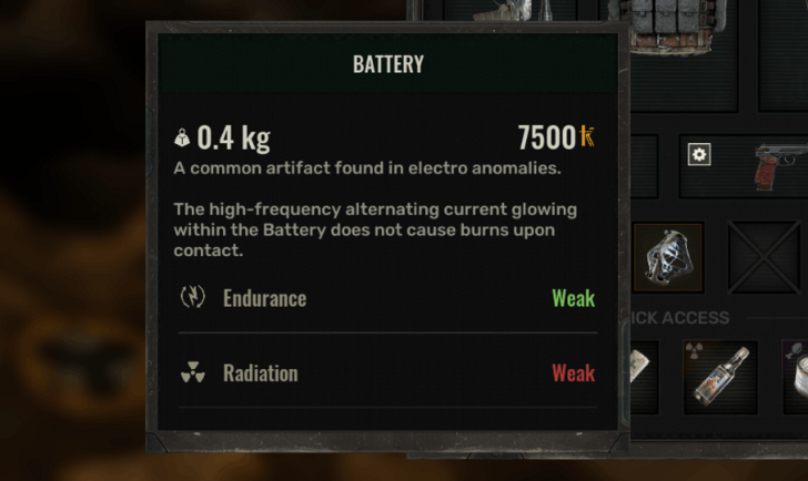 Equip Endurance Artifacts