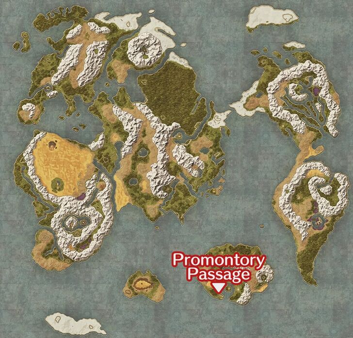 Dragon Quest 3HD2DR - Promontory Passage Location