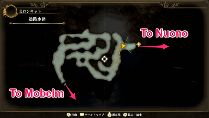 Romancing Saga 2 Waterway Maze Map