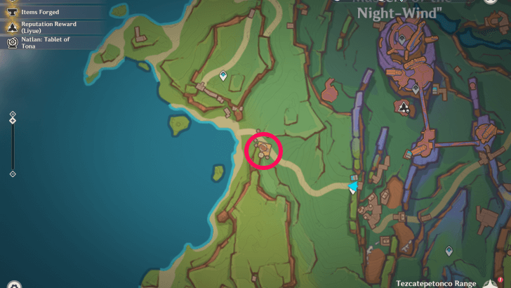 Genshin Impact - Manyoya Location