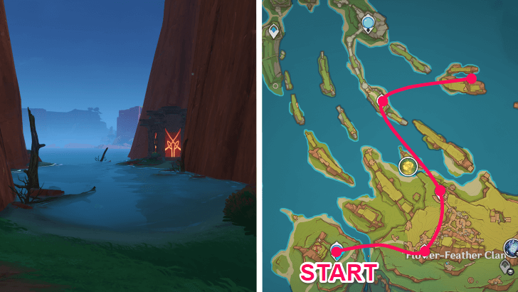 Natlan Shrine of Depth 5 Location