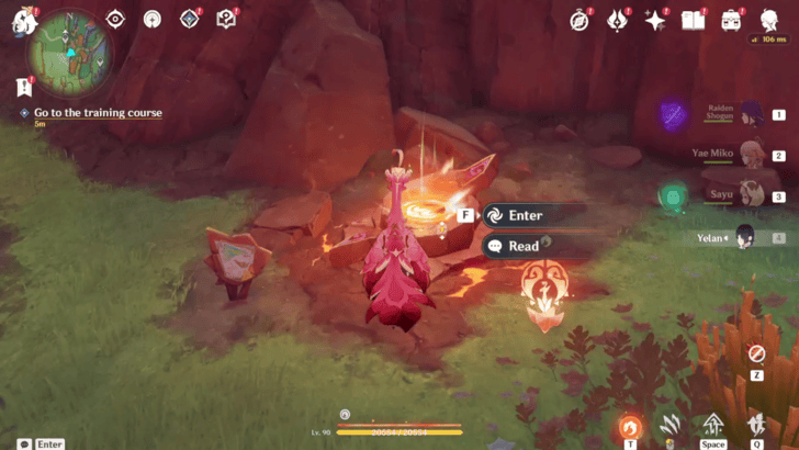 Genshin Impact Incidents Are Ever Sudden Walkthrough - Go to the Training Course