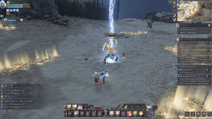 Clear the first area