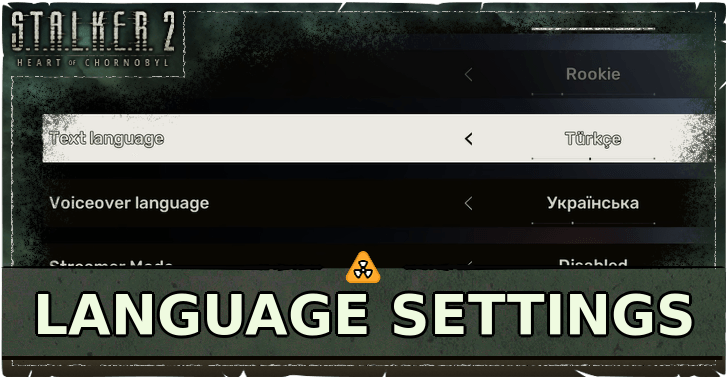 Stalker 2 Language Settings and How to Change Language