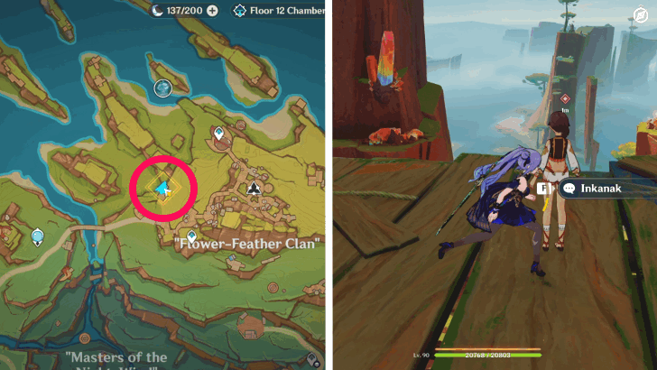 Genshin Impact The Night Before the Trial Quest Location