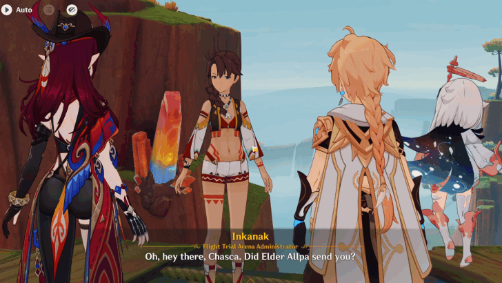 Genshin Impact The Night Before the Trial Walkthrough - Look for the on-site staff