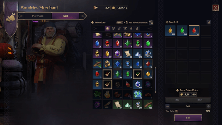 Sell Excess Rare Ore