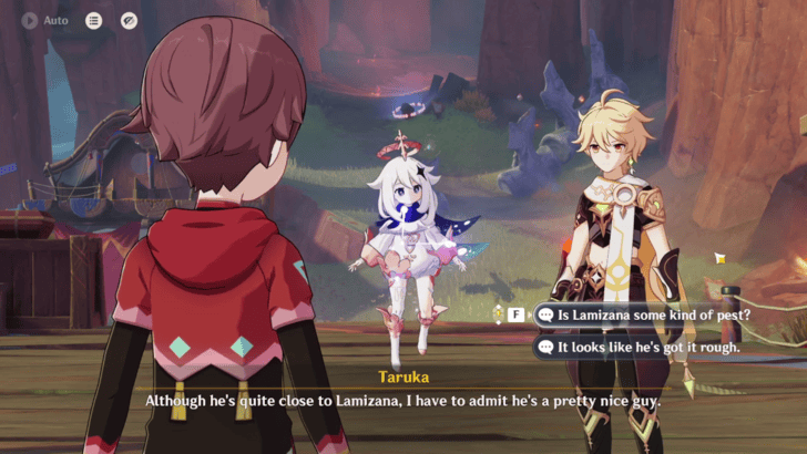 Genshin Impact Beat the Clock: 24 Hours Walkthrough - Report your findings to Taruka