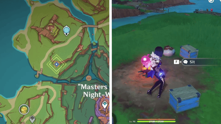 Genshin Impact Beat the Clock: 24 Hours Walkthrough - Investigate the area near the location Taruka mentioned