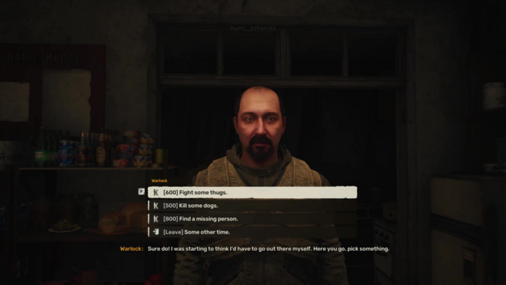 Select a Job from Warlock