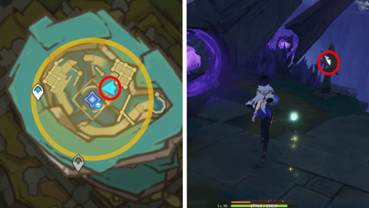Genshin Impact - Palace of the Vision Serpent - Head to the Third Radiant Pillar