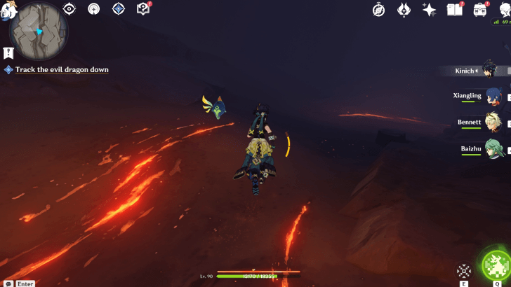 Genshin Impact Moment of Awakening Walkthrough - Track the evil dragon down