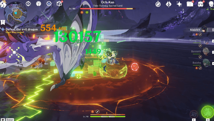 Genshin Impact Moment of Awakening Walkthrough - Defeat the evil dragon