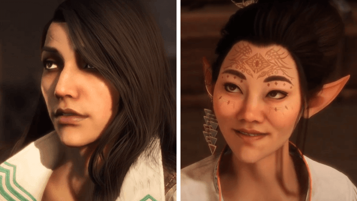 Neve and Bellara Split Image