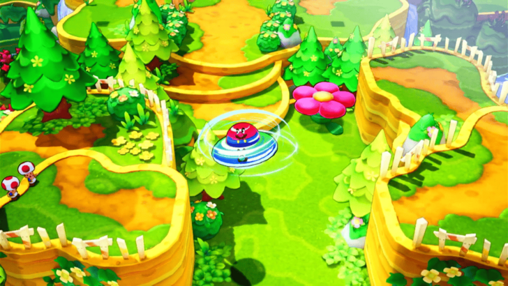 Use UFO Spin to Get to the Toads