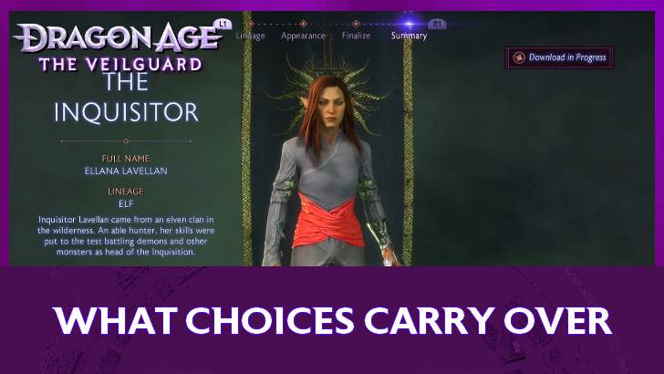 Dragon Age The Veilguard - What Choices Carry Over?
