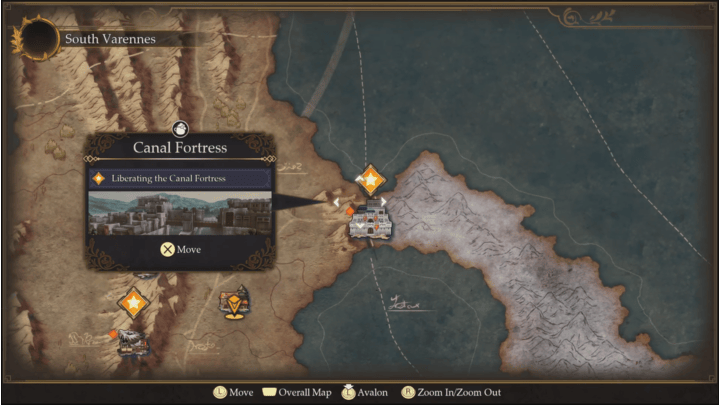 Romancing Saga 2 - Canal Fortress Map