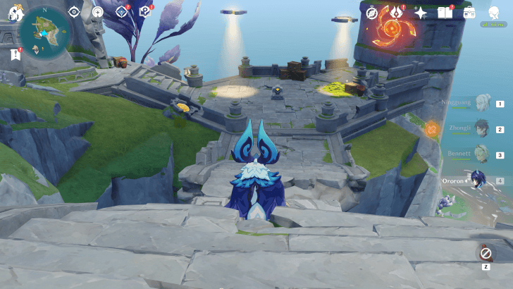 Genshin Impact - Search Lights Orbiting a Mechanism