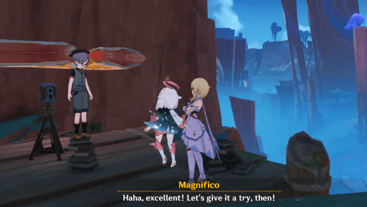 Talk to Magnifico Genshin Impact