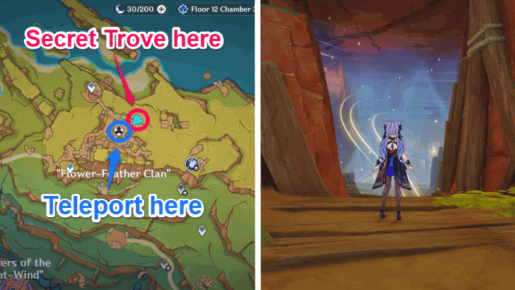 Tribe Secret Trove Location