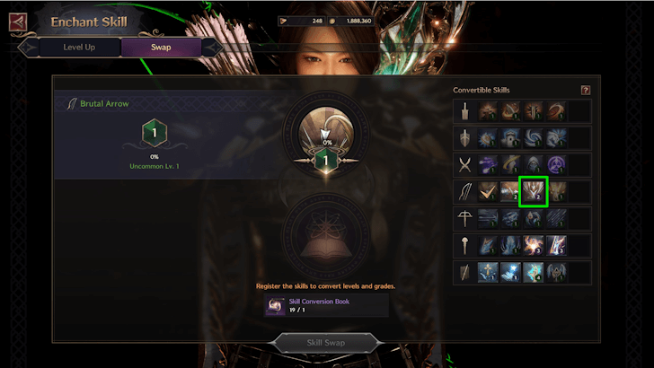 Select Skill to Swap With