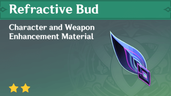 Genshin Impact - How to Get Refractive Bud and Effects