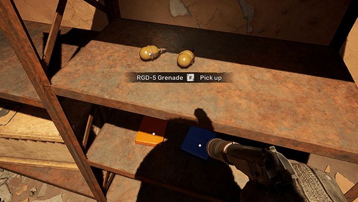 RGD-5 Grenades on a Shelf