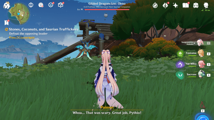 Genshin Impact - Fighting the Dragon Traffickers