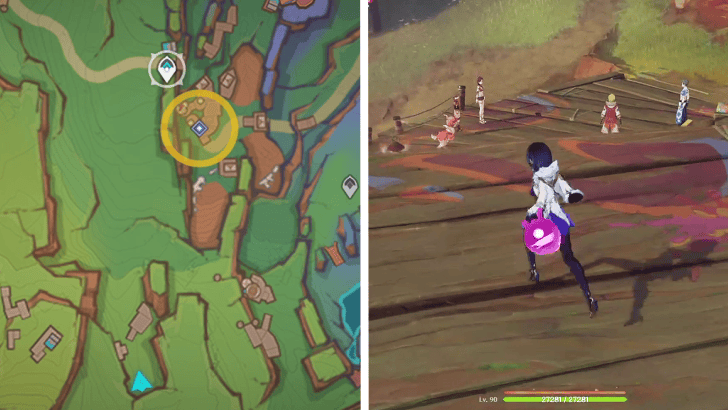 Genshin Impact Farewell, Final Saurus Cracker Walkthrough - Return to the flight school