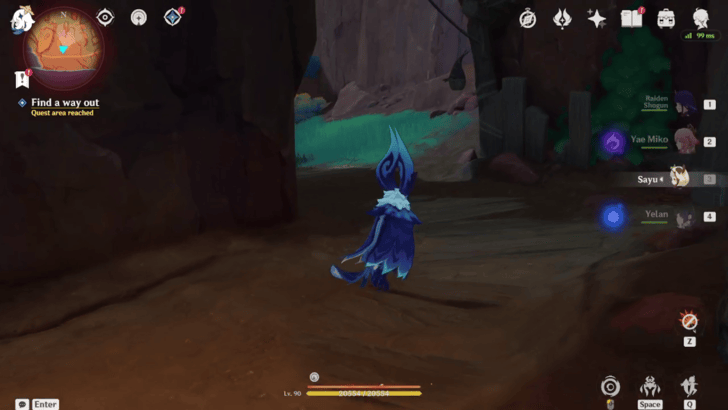 Genshin Impact Farewell, Final Saurus Cracker Walkthrough - Find a way out