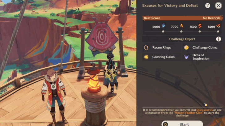 Genshin Impact Molting Season Walkthrough - Rewards Based on Flight Score