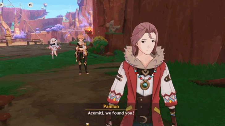 Genshin Impact Molting Season Walkthrough - Talk to Acomitl