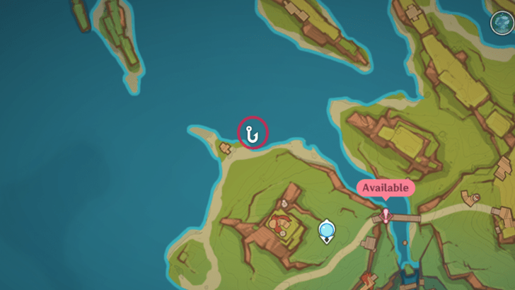 Genshin - Floral Fighting Rapidfish Location 1