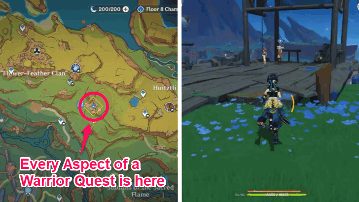 Every Aspect of a Warrior Quest Location