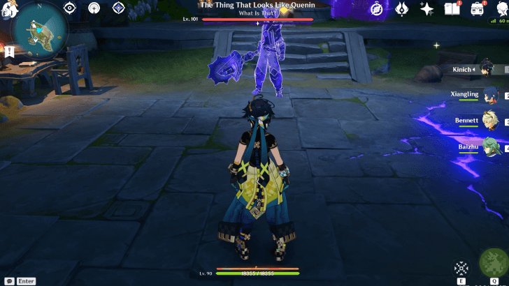 Genshin Impact Twisted Extension Quest Guide - Defeat the entity that looks like Quenin - Another Quenin