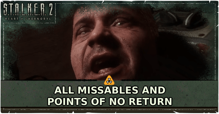 All Missables and Points of No Return