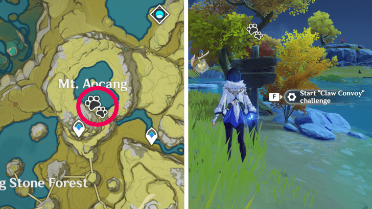 Genshin Impact - Interact with The Wooden Sign