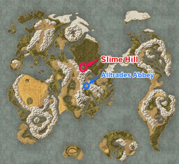 Dragon Quest 3 - Slime Hill Map