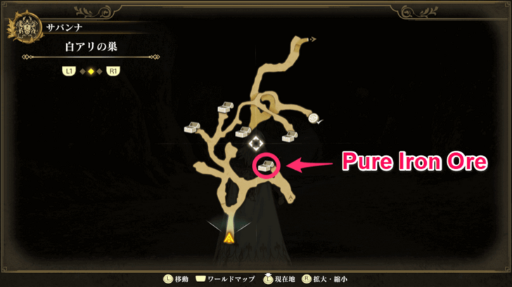 Romancing Saga 2 Termite Den Pure Iron Ore Map View