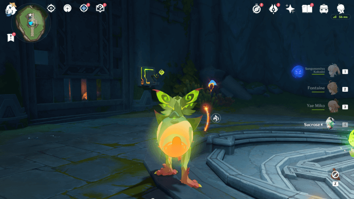 Genshin Impact - Furnace of Fiery Embers 1 First Room Lever.png