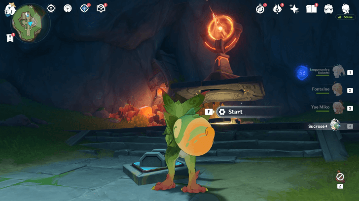 Genshin Impact - Furnace of Fiery Embers Turning the Mechanism