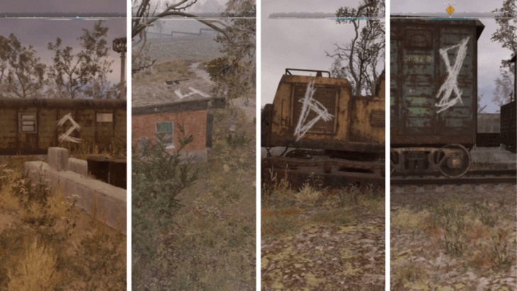 Four Digit Code Painted on Railway