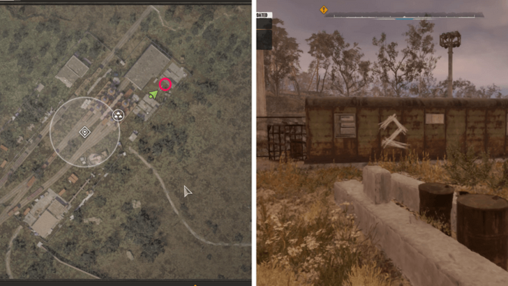 Wall of Metal Train Car