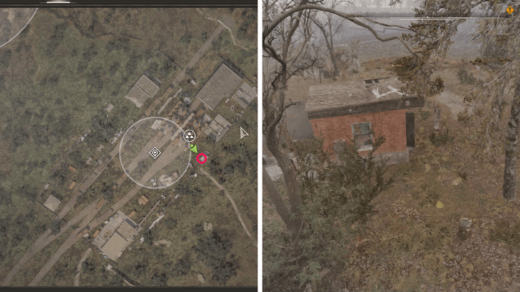 Roof of Small Brick Building